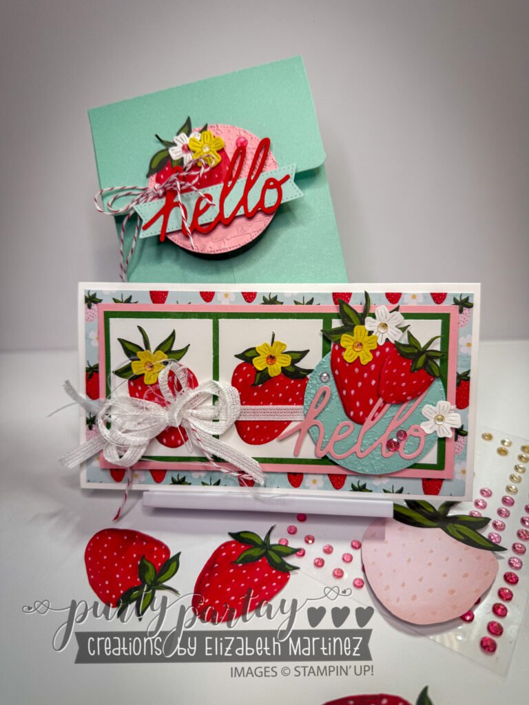 Slimline alternative with a coordinating envelope! Is the perfect Paper Pumpkin alternate card