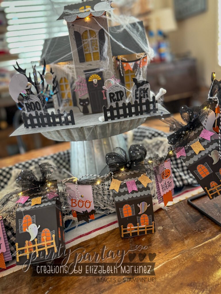 Stampin' Up! Haunted Home Kit, along with a SPOOKY Cute banner using the Sweet & Spooky Treat Kit.