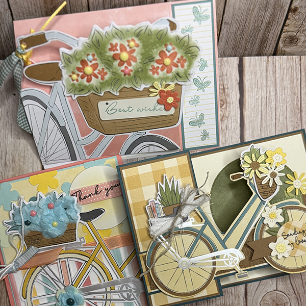Purty ParTAY Bikes & Blooms Paper Pumpkin Tutorial