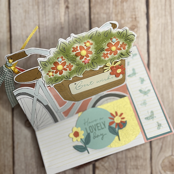 Purty ParTAY Bikes & Blooms Paper Pumpkin Tutorial - Image 2